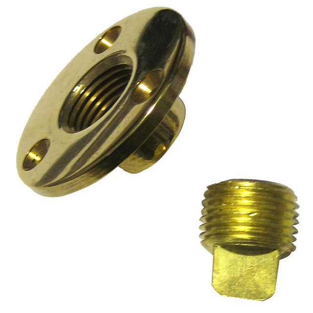 Perko Garboard Drain & Drain Plug Assy Cast Bronze/Brass MADE IN THE USA - Kesper Supply