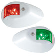 Perko LED Side Lights - Red/Green - 12V - White Epoxy Coated Housing - Kesper Supply