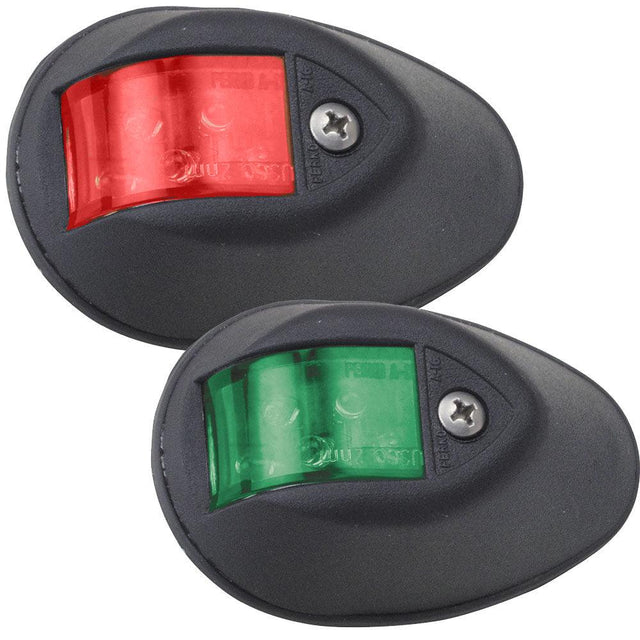 Perko LED Side Lights - Red/Green - 24V - Black Plastic Housing - Kesper Supply