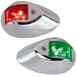 Perko LED Side Lights - Red/Green - 24V - Chrome Plated Housing - Kesper Supply