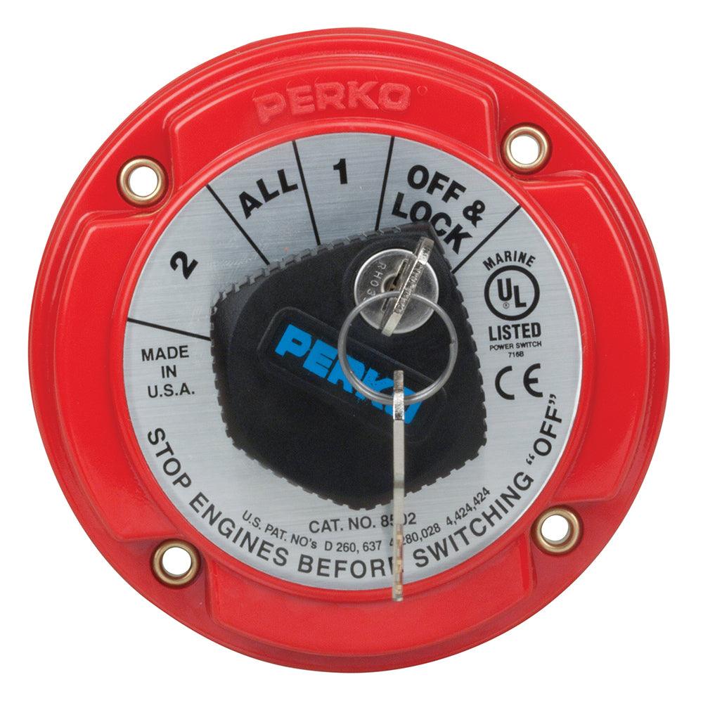 Perko Medium Duty Battery Selector Switch w/Key Lock - Kesper Supply