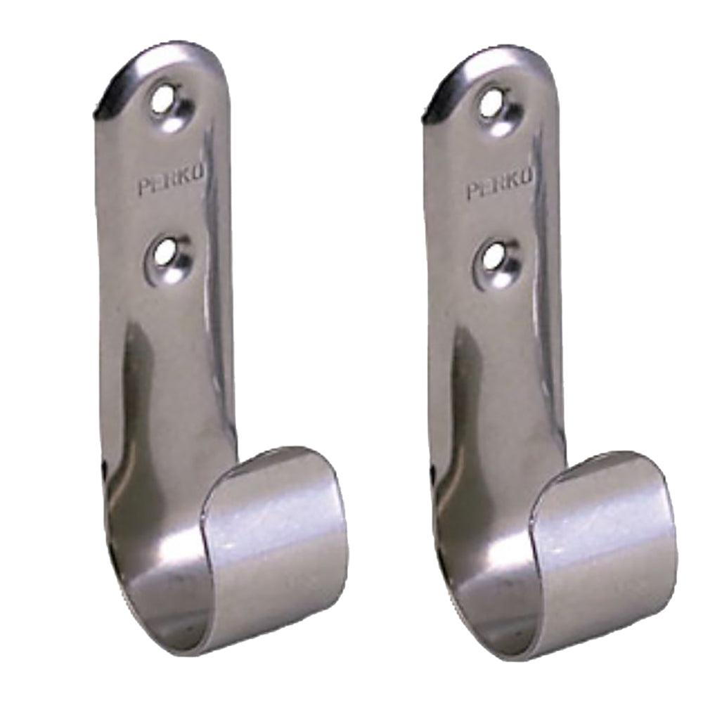 Perko Stainless Steel Boat Hook Holders - Pair - Kesper Supply