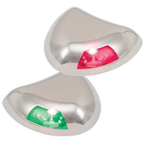 Perko Stealth Series LED Side Lights - Horizontal Mount - Red/Green - Kesper Supply