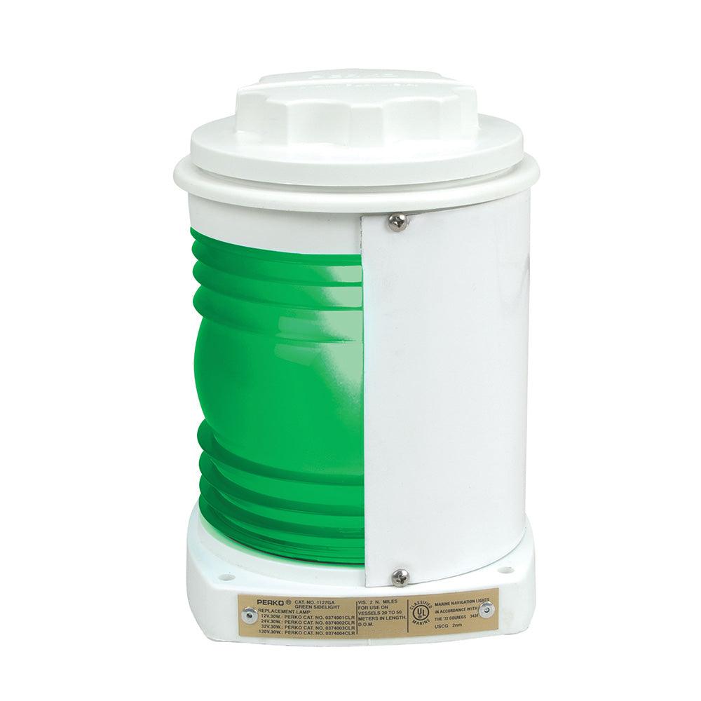 Perko White Plastic Green Side Light - Kesper Supply