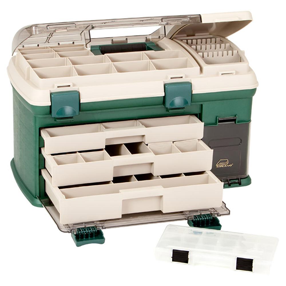 Plano 3-Drawer Tackle Box XL - Green/Beige - Kesper Supply