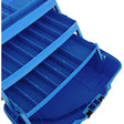 Plano 3-Tray Tackle Box w/Dual Top Access - Smoke & Bright Blue - Kesper Supply