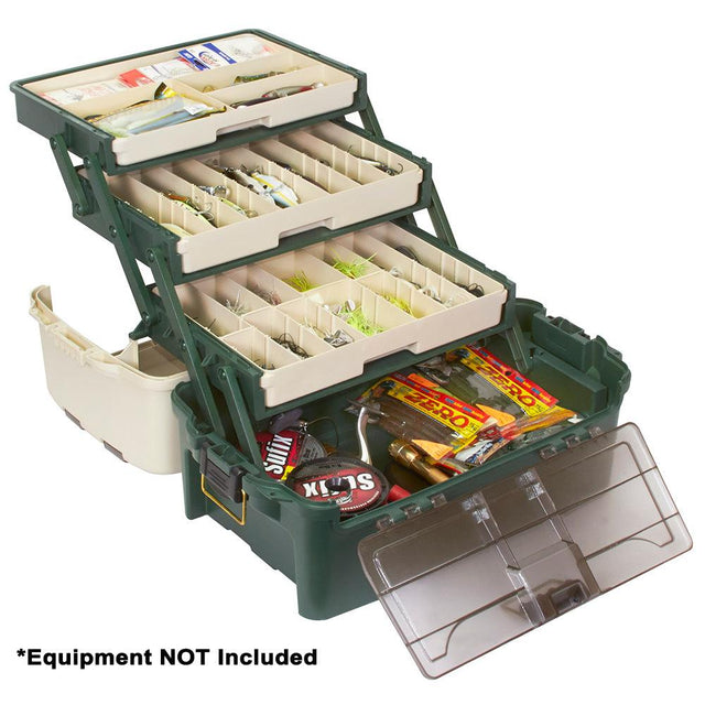 Plano Hybrid Hip 3-Tray Tackle Box - Forest Green - Kesper Supply