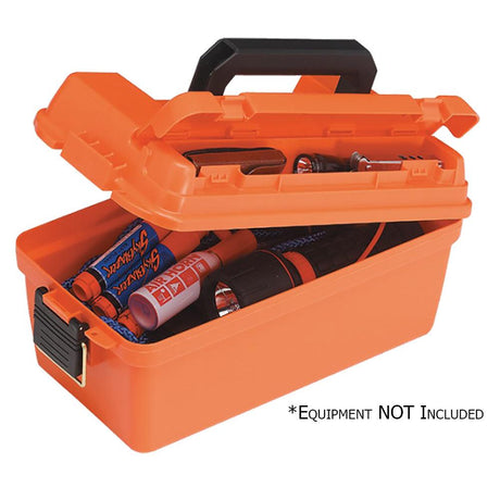 Plano Small Shallow Emergency Dry Storage Supply Box - Orange - Kesper Supply
