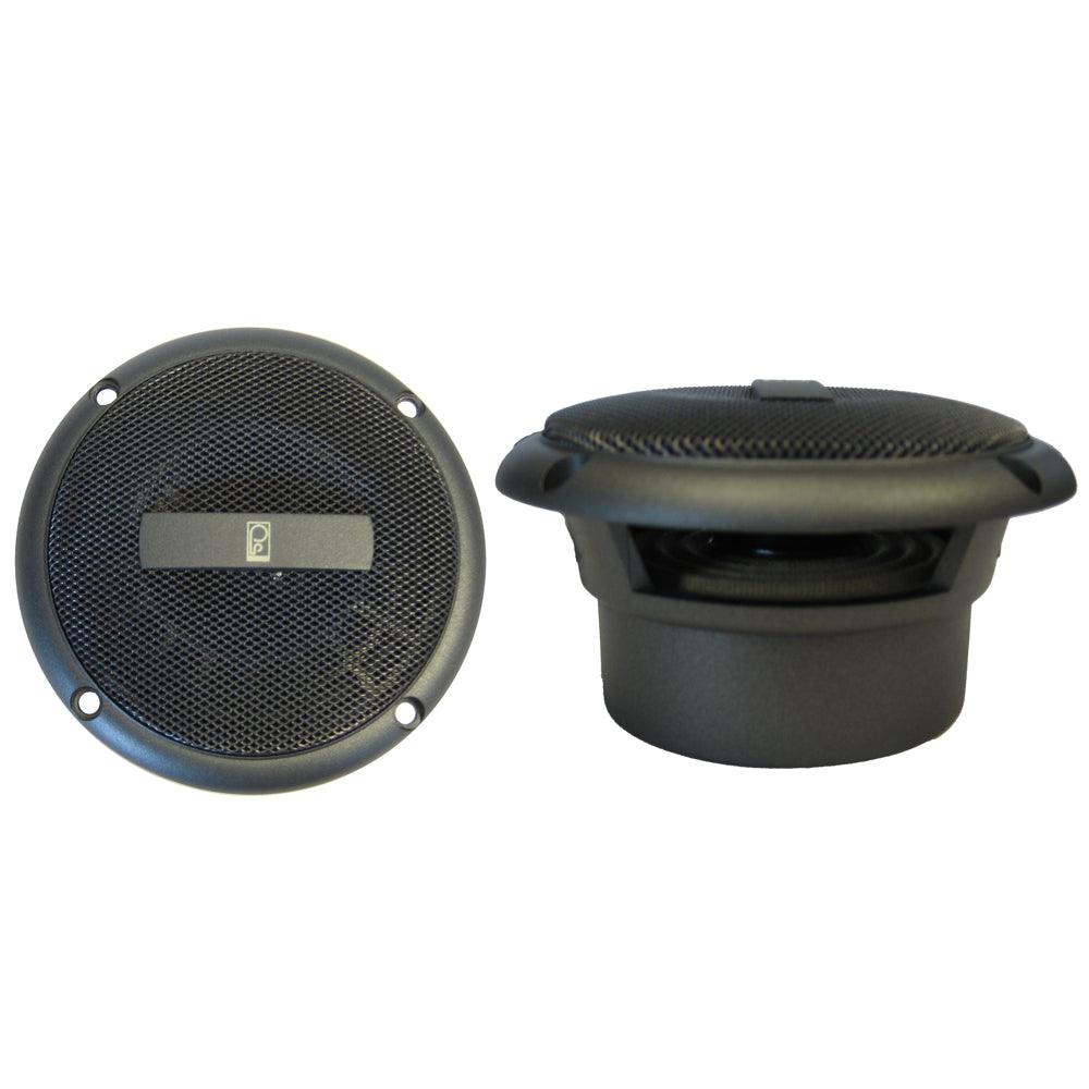Poly-Planar MA-3013 3" 60 Watt Round Component Speakers - Gray - Kesper Supply