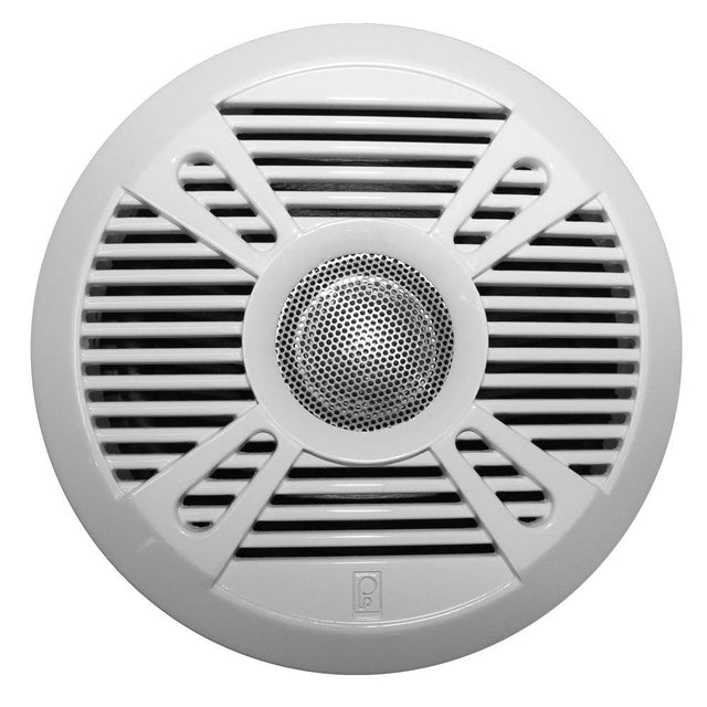 Poly-Planar MA-7050 5" 160 Watt Speakers - White/Grey Grill Covers - Kesper Supply