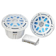 Poly-Planar MA-OC8 8" 500 Watt Waterproof Blue LED Speaker - White - Kesper Supply