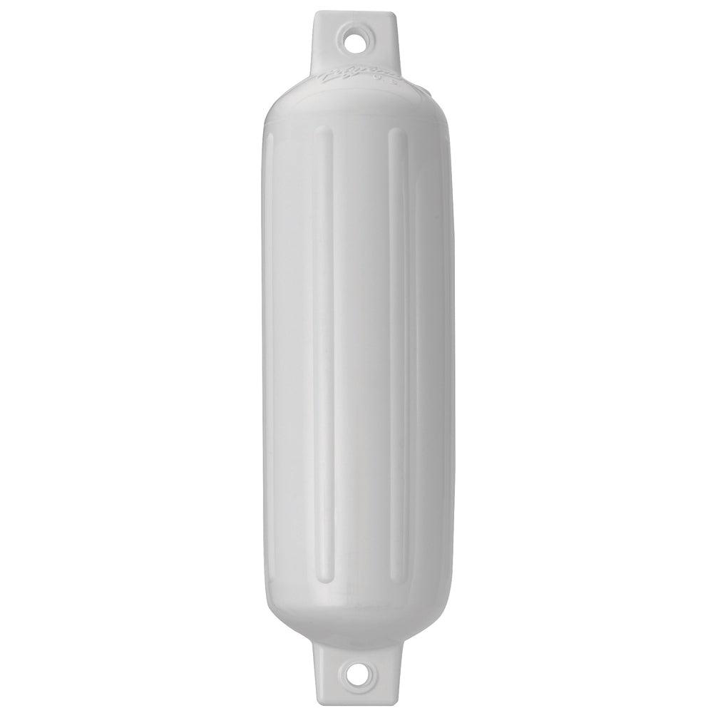 Polyform G-4 Twin Eye Fender 6.5" x 22" White - Kesper Supply