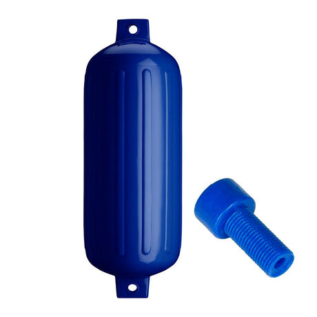 Polyform G-6 Twin Eye Fender 11" x 30" - Cobalt Blue w/Adapter - Kesper Supply