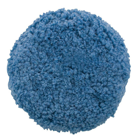 Presta Blue Blended Wool Medium Cutting Pad - 9" Screw-On Pad - Kesper Supply