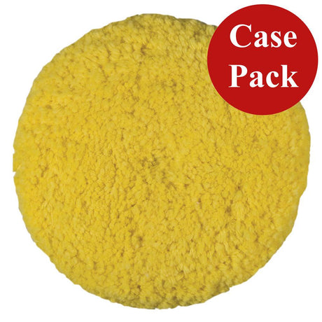 Presta Rotary Blended Wool Buffing Pad - Yellow Medium Cut - *Case of 12* - Kesper Supply