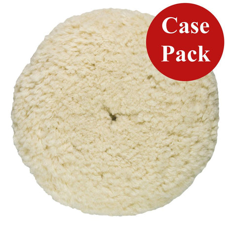 Presta Rotary Wool Buffing Pad - White Heavy Cut - *Case of 12* - Kesper Supply