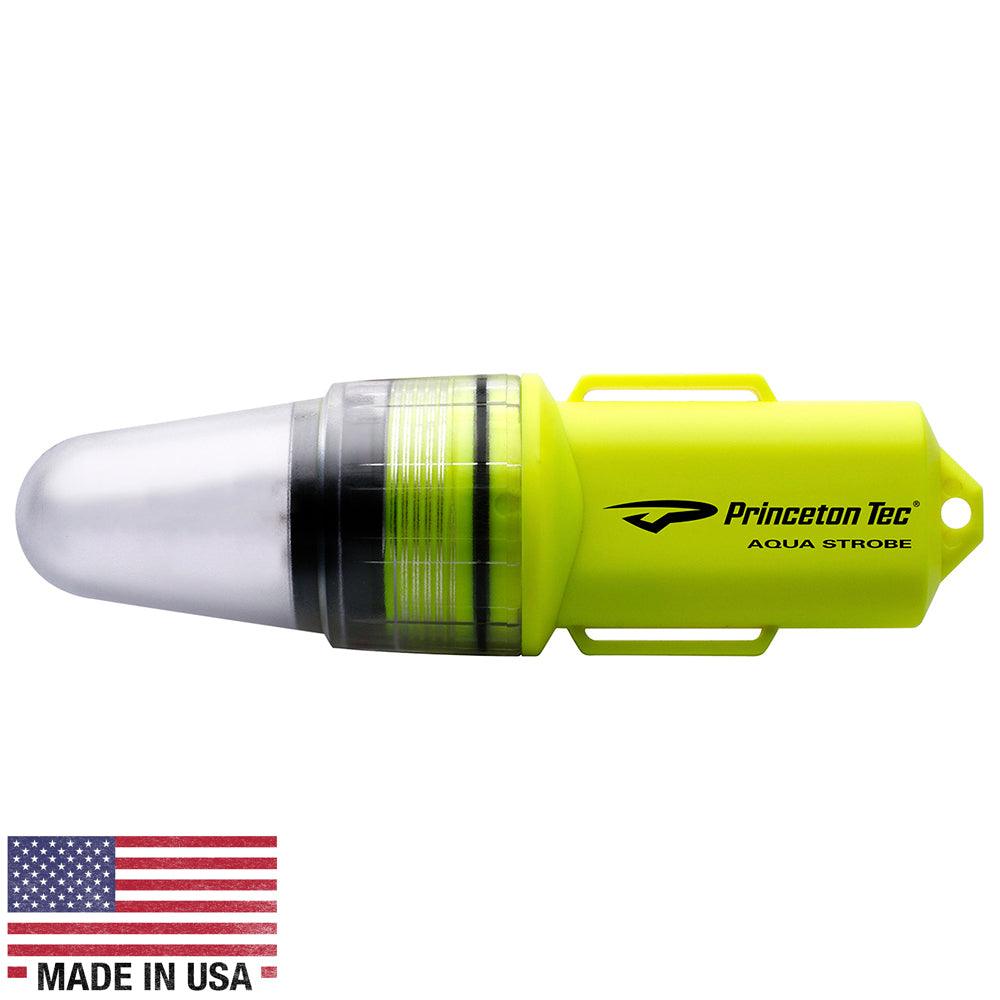 Princeton Tec Aqua Strobe LED - Neon Yellow - Kesper Supply