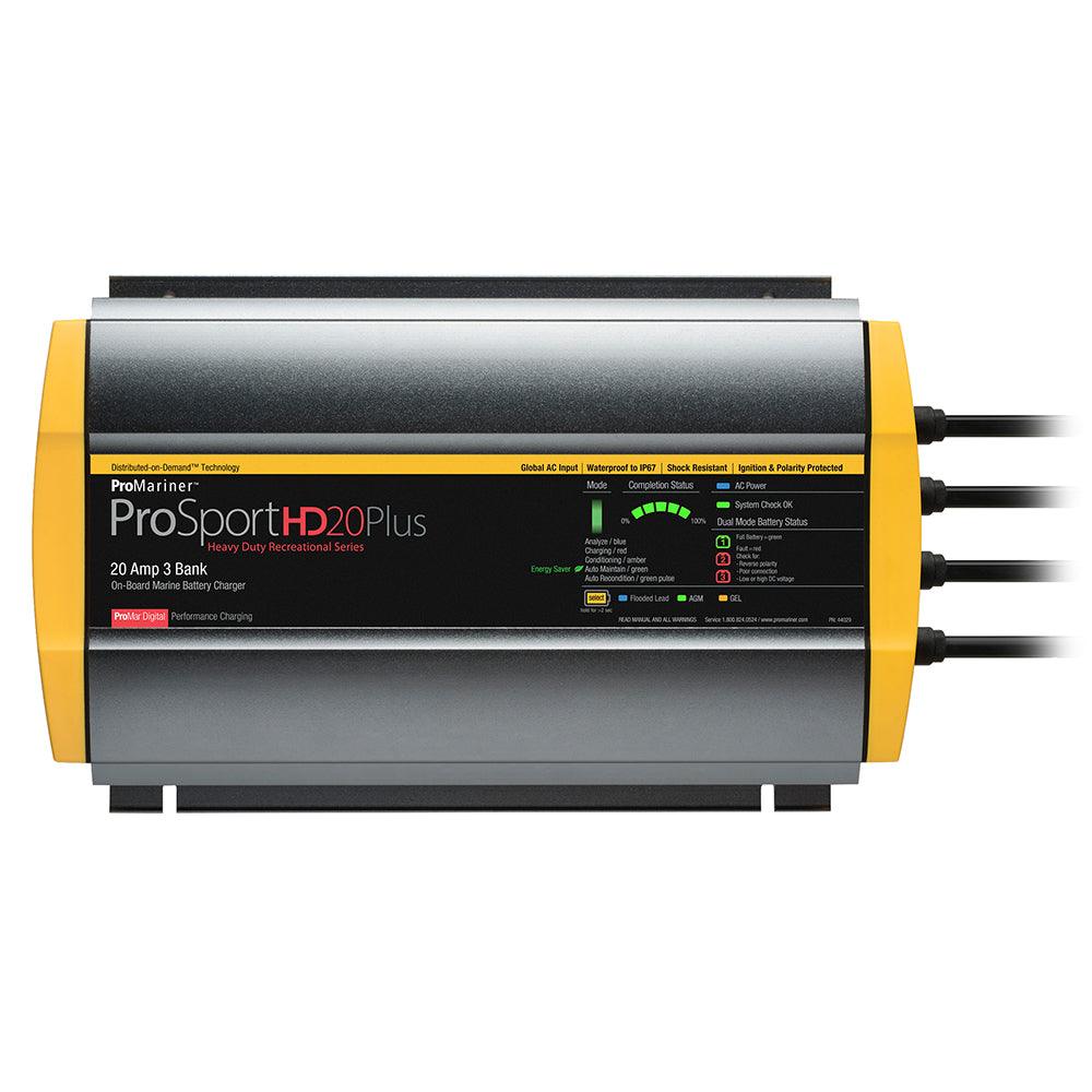 ProMariner ProSportHD 20 Plus Global Gen 4 - 20 Amp - 3-Bank Battery Charger - Kesper Supply