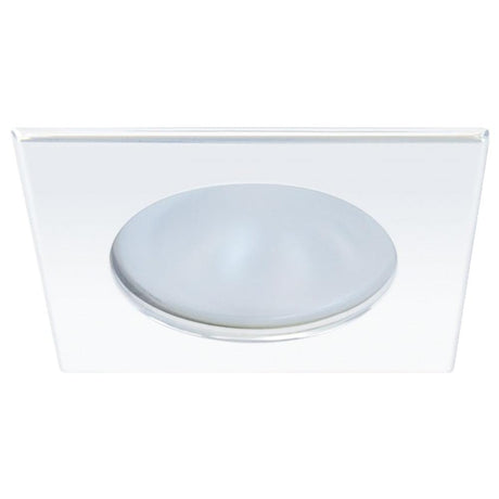 Quick Blake XP Downlight LED - 4W, IP66, Spring Mounted - Square White Bezel, Round Warm White Light - Kesper Supply