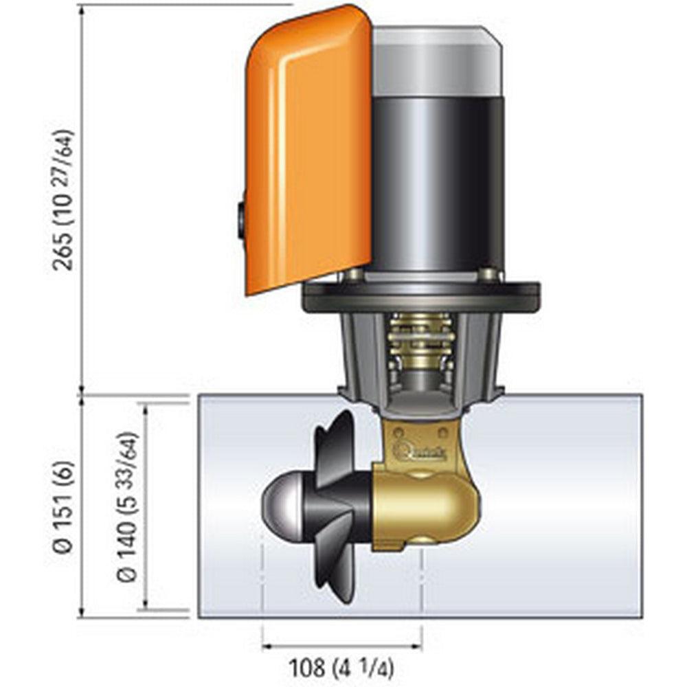 Quick Bow Thruster BTQ 140-30 30KGF - 12V - D140 - 1.5kW - Kesper Supply