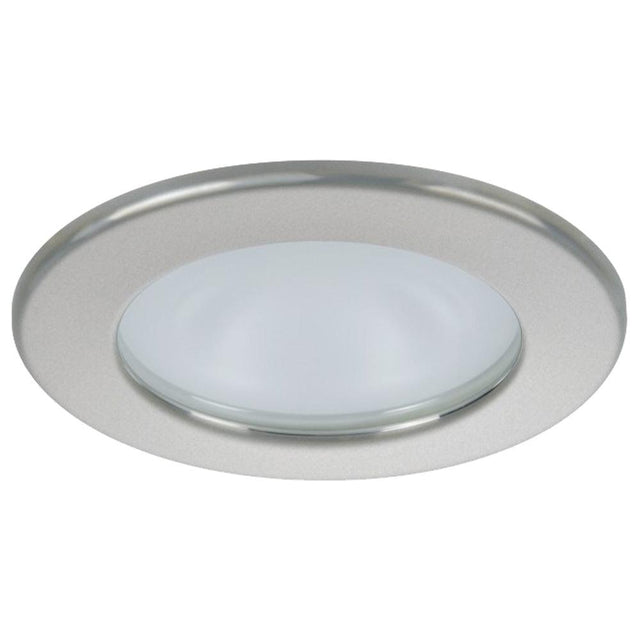 Quick Kai XP Downlight LED - 4W, IP66, Spring Mounted - Round Satin Bezel, Round Warm White Light - Kesper Supply