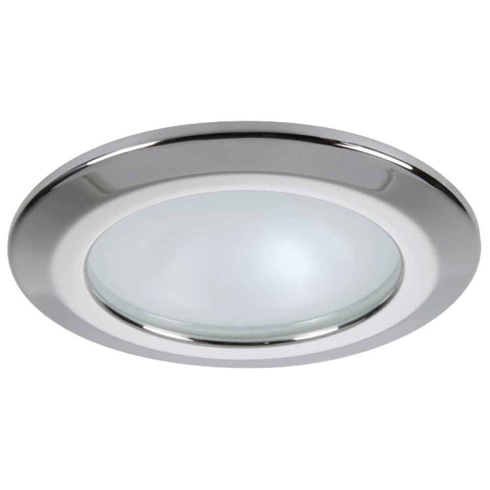 Quick Kor XP Downlight LED - 4W, IP66, Screw Mounted - Round Stainless Bezel, Round Daylight Light - Kesper Supply