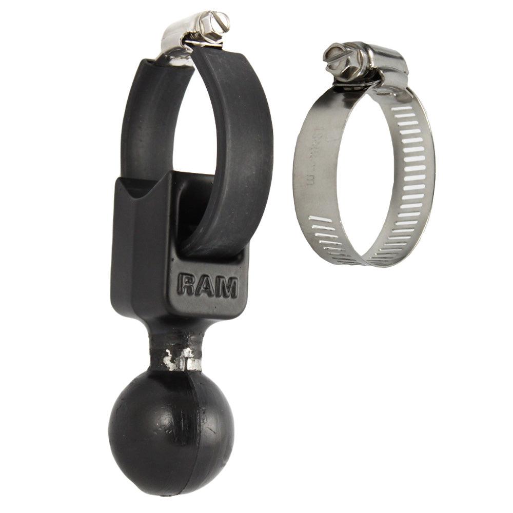 RAM Mount 1.5" Ball Base w/Strap 0.5" - 2" Diameter - Kesper Supply