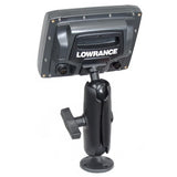 RAM Mount 1.5" Ball "Rugged Use" Composite Mount f/Lowrance Elite-5 & Mark-5 Series Fishfinders - Kesper Supply