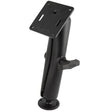 RAM Mount 1.5" Diameter Ball Mount w/Long Double Socket Arm, 2.5" Round Base &(AMPs) & 3.625" Square Base (VESA) - Kesper Supply