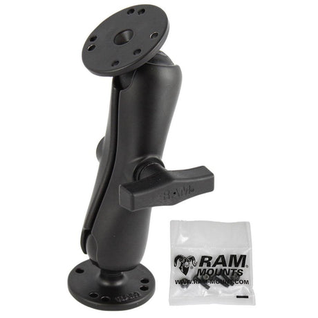 RAM Mount 1.5" Double Ball Mount with Hardware for Garmin Striker + More - Kesper Supply