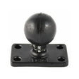 RAM Mount 1.5" x 2.5" Rectangle Base w/1.5" Ball - Kesper Supply