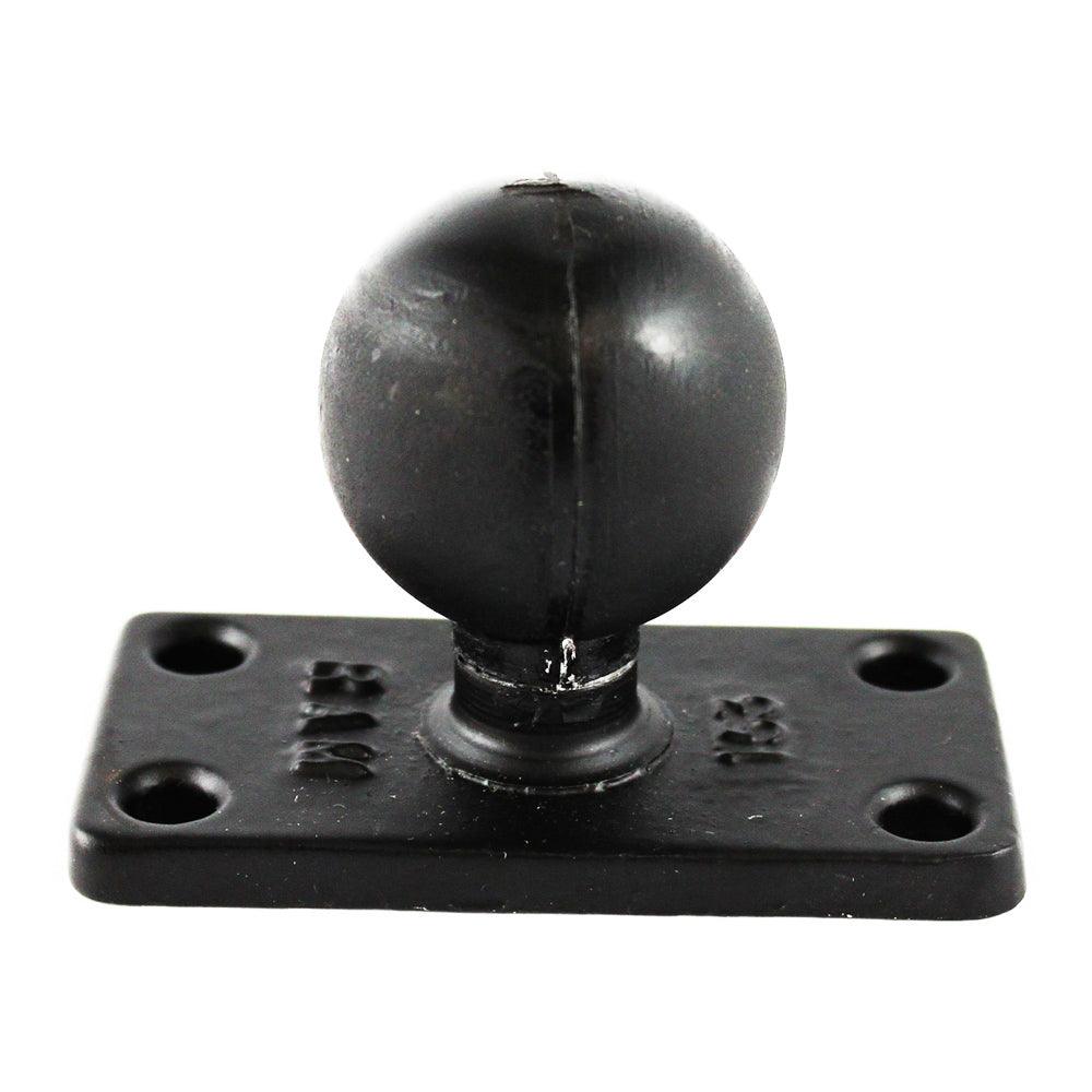 RAM Mount 1.5" x 3" Rectangle Base w/1.5" Ball - Kesper Supply