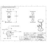 RAM Mount 1" Ball Light Use Surface Mount f/Garmin echo™ 100, 150, 300c - Kesper Supply