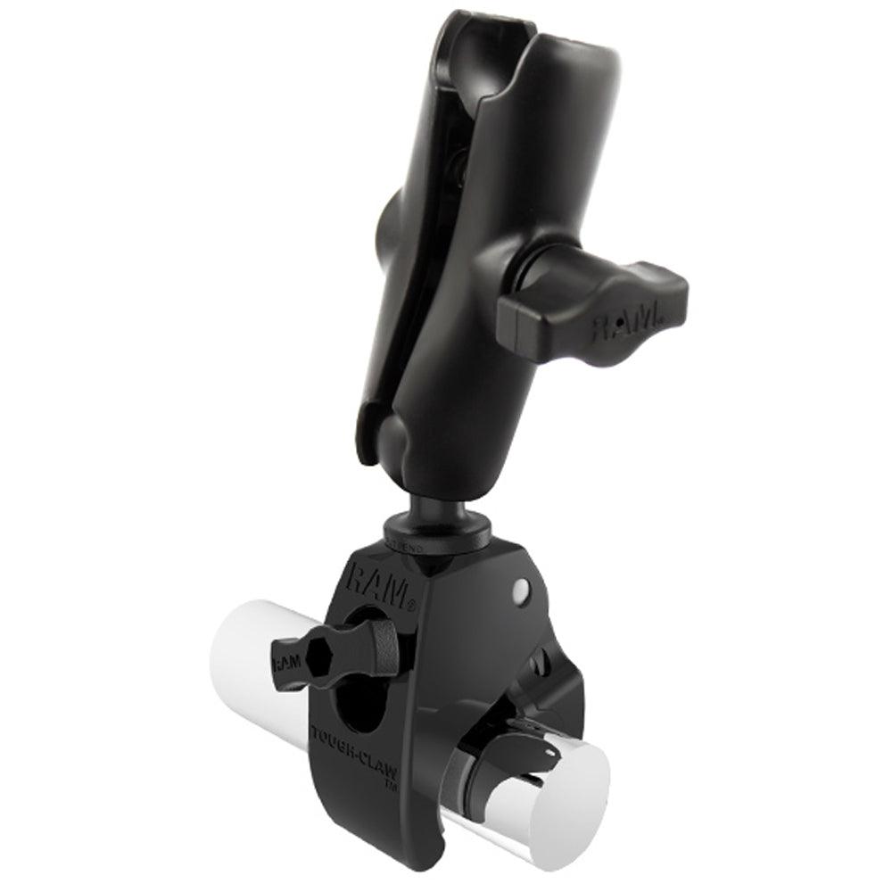 RAM Mount 1" Ball Standard Length Double Socket Arm w/Medium Tough-Claw™ Base - Kesper Supply