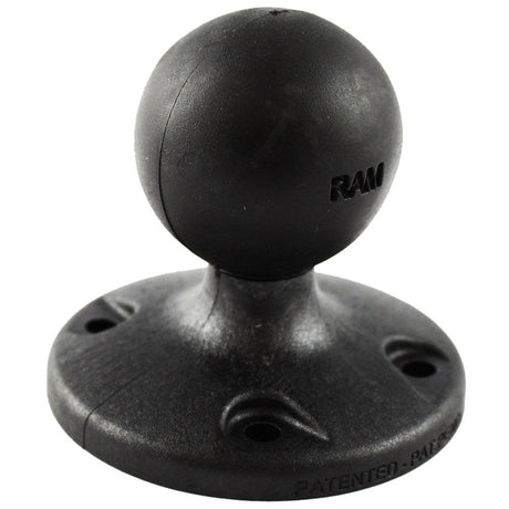 RAM Mount 2.5" Composite Round Base w/AMPS Hole Pattern & 1.5" Ball - Kesper Supply