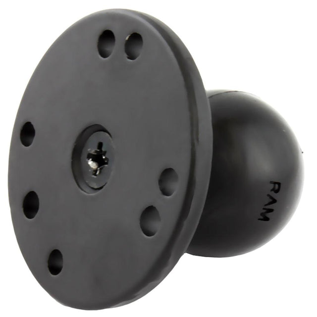 RAM Mount 2.5" Round Base w/0.31-18 Female Thread & 1.5" Ball - AMPs Pattern - Kesper Supply