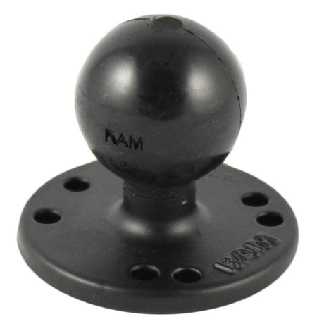 RAM Mount 2.5" Round Base w/0.31-18 Female Thread & 1.5" Ball - AMPs Pattern - Kesper Supply