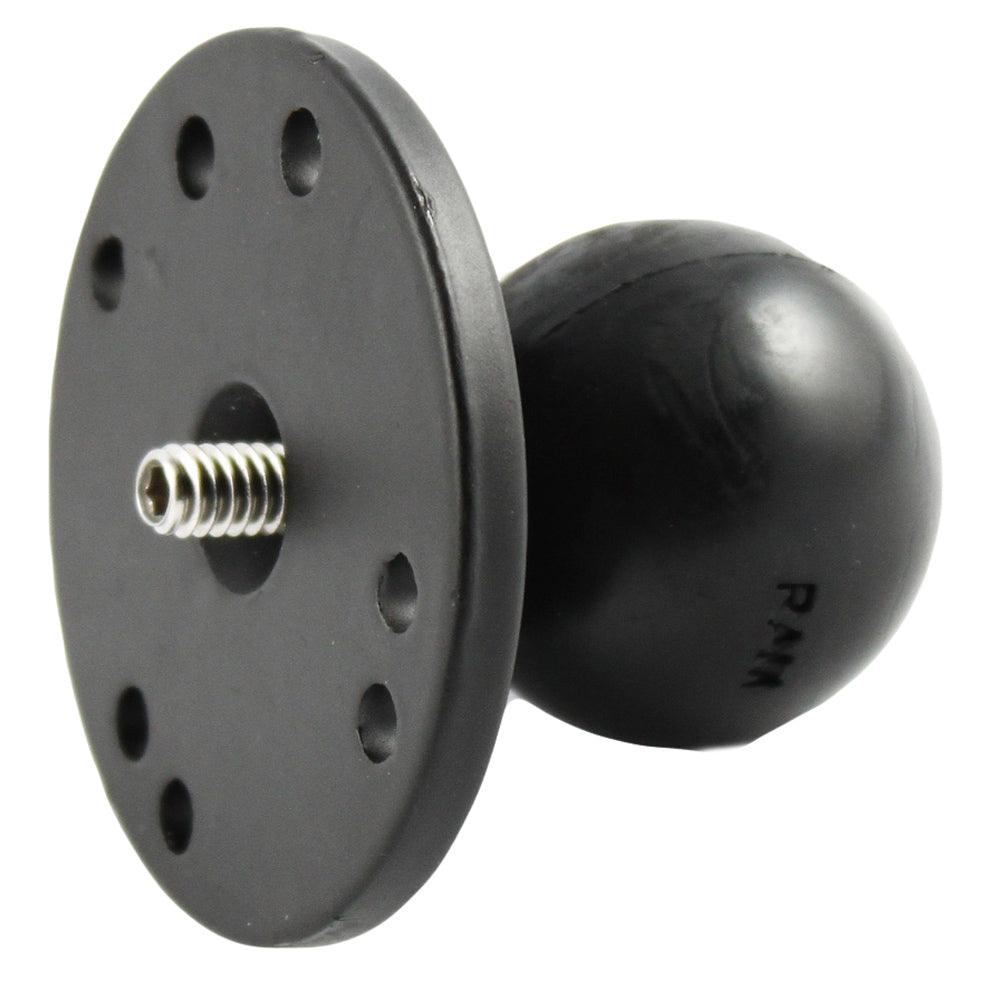 RAM Mount 2.5" Round Base w/1.5" Ball & 1/4"-20 Threaded Male Post f/Cameras - Kesper Supply