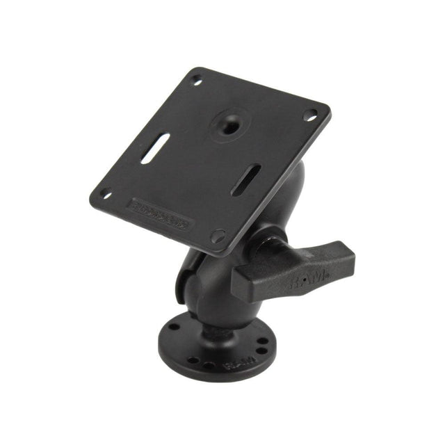 RAM Mount 3.625" Vesa Plate w/75 x 75mm Hole Pattern and Short Arm Surface Mount - Kesper Supply