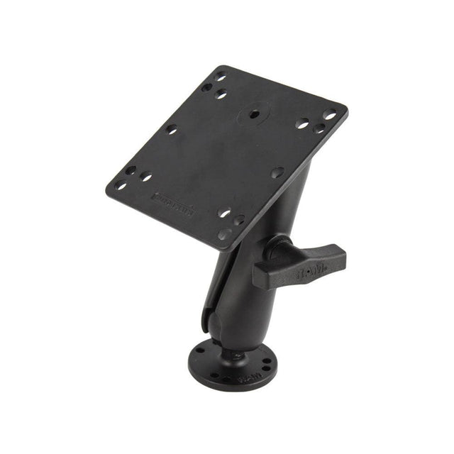 RAM Mount 4.75" Square Base VESA 75mm & 100mm Hole Patterns w/Surface Mount - 1.5" Rubber Ball Size - Kesper Supply