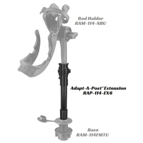 RAM Mount Adapt-A-Post 9" Extension Pole - Kesper Supply