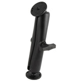 RAM Mount Ball Mount w/Long Double Socket Arm & 2-2.5" Round Bases w/AMPs Pattern - Kesper Supply