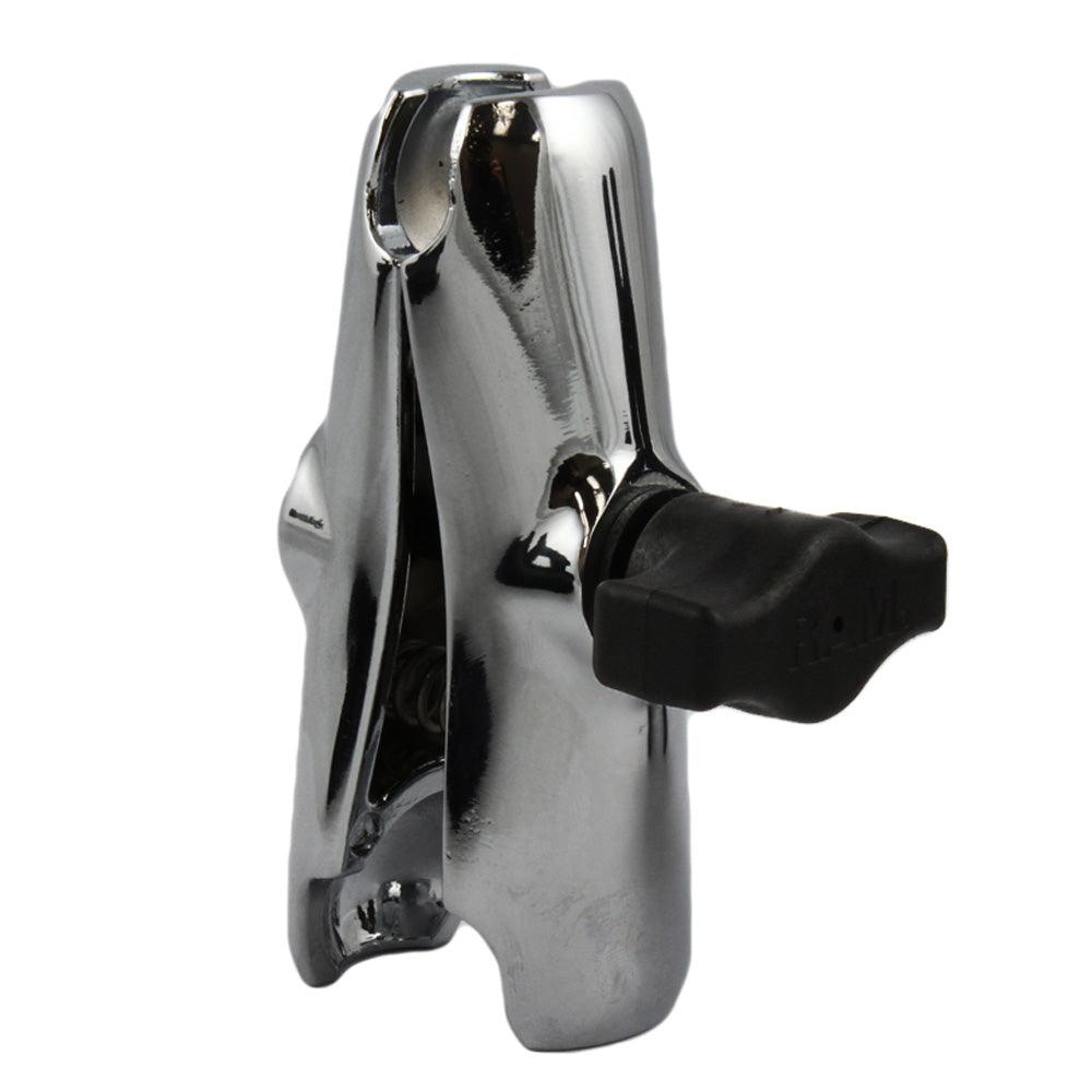 RAM Mount Chrome Double Socket Arm - Kesper Supply