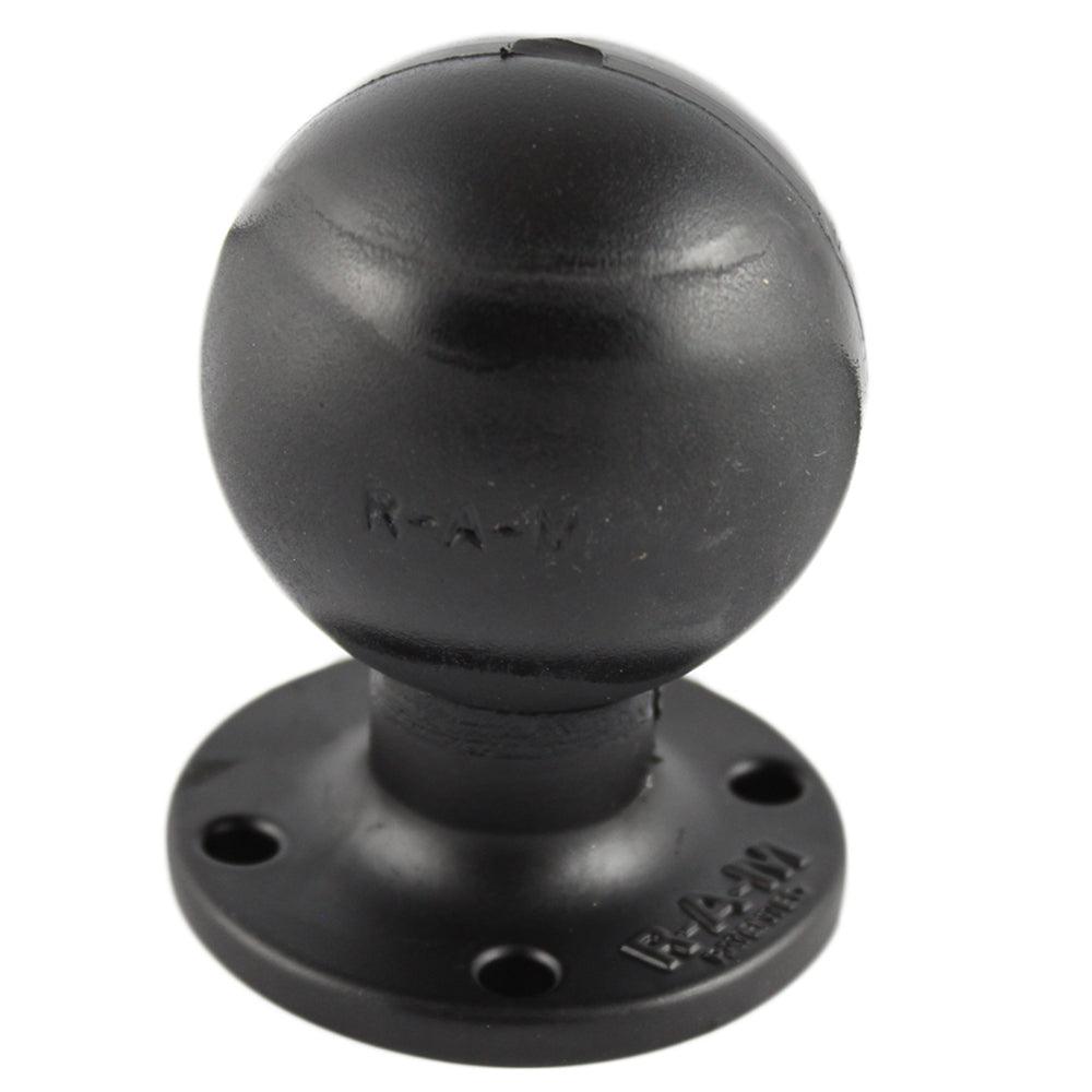 RAM Mount D Size 2.25" Ball on Round Plate w/AMPS Hole Pattern - Kesper Supply