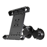 RAM Mount Double Twist-Lock™ Suction Cup Mount w/Tab-Tite™ Universal Spring Loaded Cradle f/Apple iPad 1-4 w/or w/o Light Duty Case - Kesper Supply