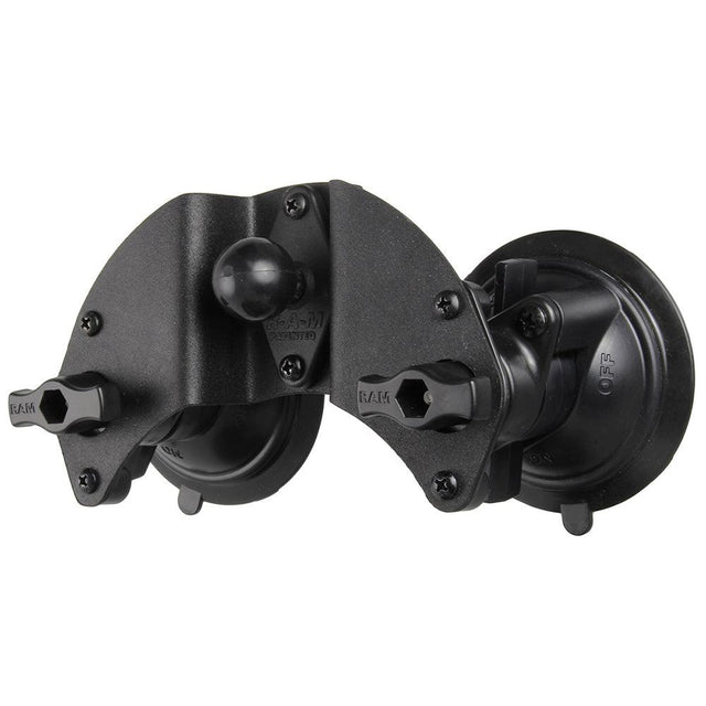 RAM Mount Dual Articulating Suction Cup Base w/1" Ball Base - Kesper Supply