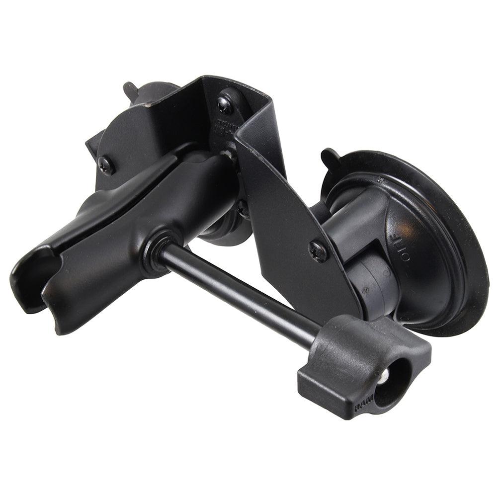 RAM Mount Dual Suction Cup Base w/Medium Length Arm & Retention Knob - Kesper Supply