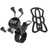 RAM Mount EZ-Strap Rail Mount w/Universal X-Grip Cell Phone Holder - Kesper Supply