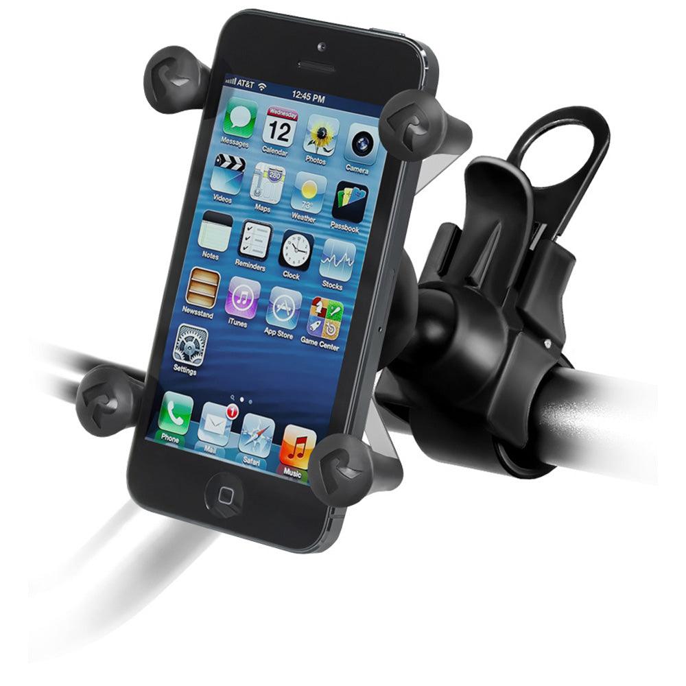 RAM Mount EZ-Strap Rail Mount w/Universal X-Grip Cell Phone Holder - Kesper Supply