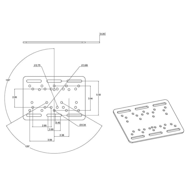 RAM Mount Forklift Overhead Guard Plate - Kesper Supply